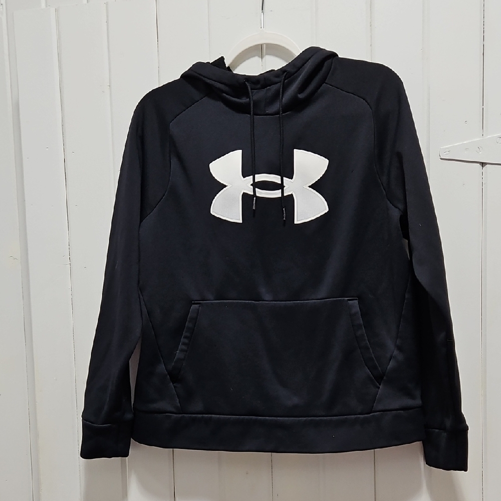Under Armour Black Pullover with White Logo
